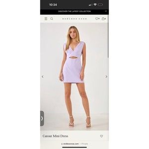 NWT. Cutout mini dress XS